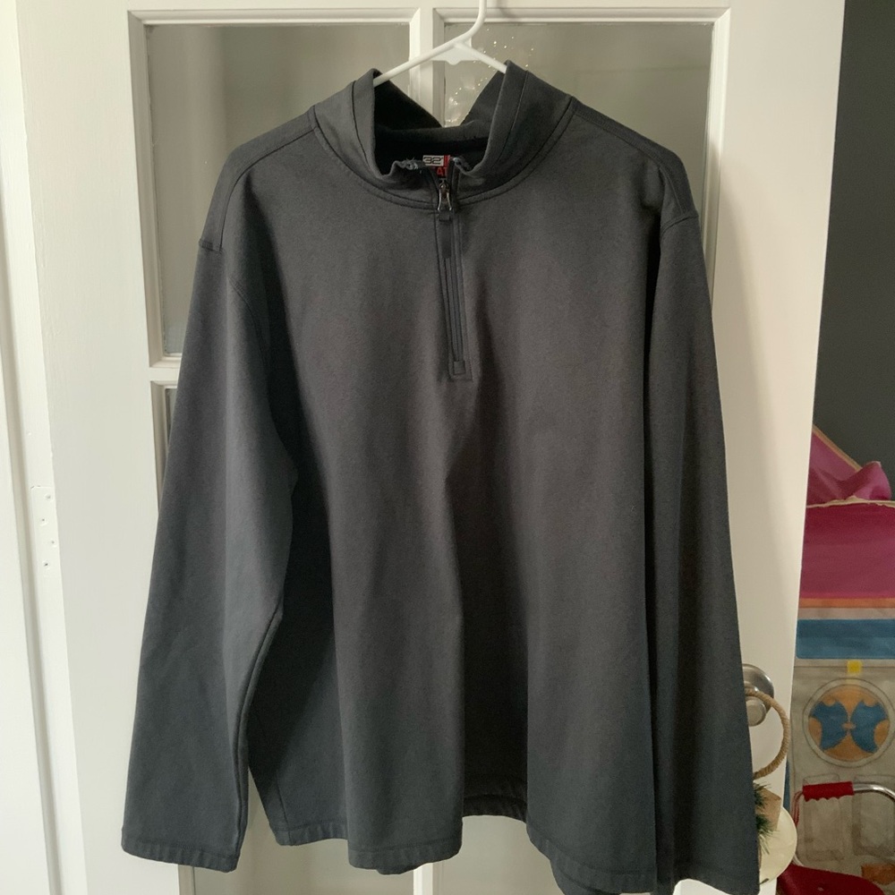 Black Quarter-Zip Pullover